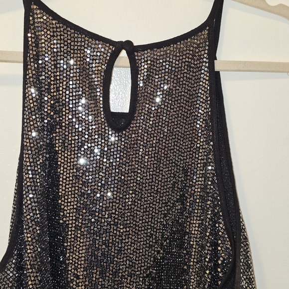 Torrid Gray Sequin Backless Halter Cocktail Dress - Picture 3 of 3